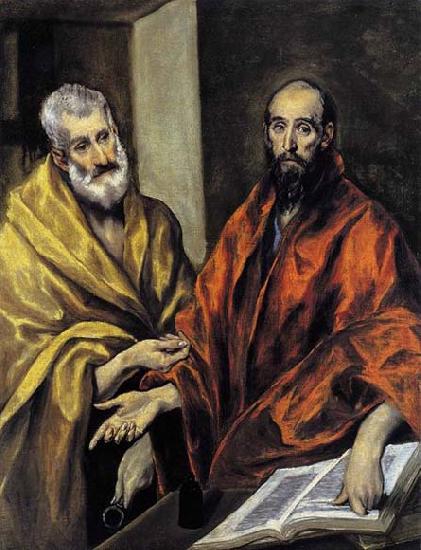 GRECO, El Saints Peter and Paul oil painting picture